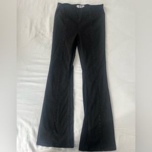 FREE PEOPLE ‘WE THE FREE’ BLACK DENIM FLARE PANTS
